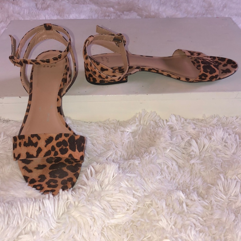 A New Day brand cheetah sandals